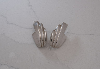 Vintage Sterling Art Deco Earrings Pair