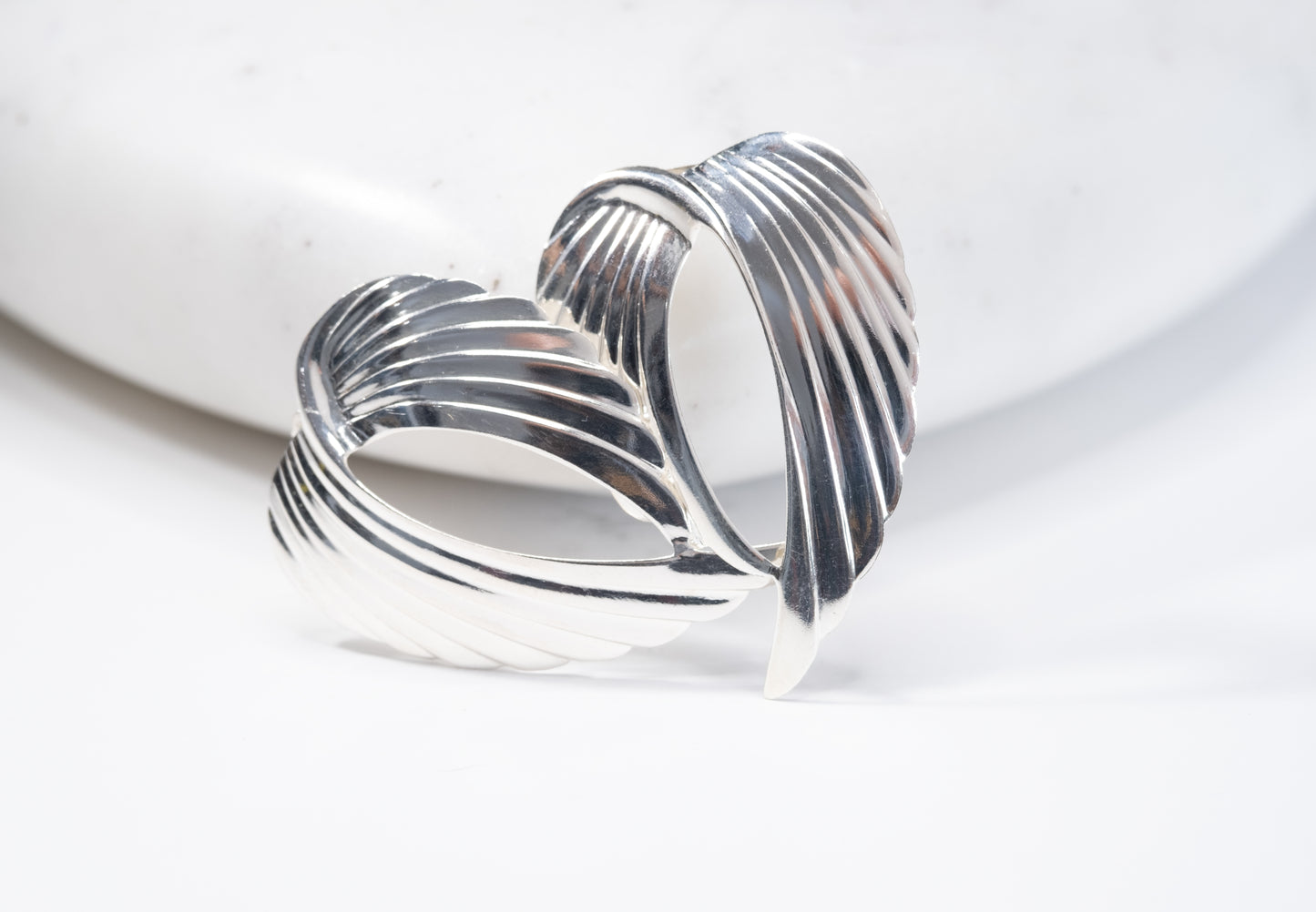 Italian Silver Wings Earrings