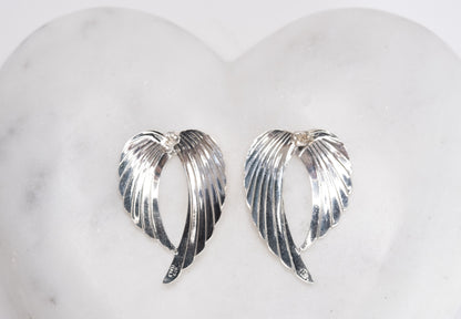 Italian Silver Wings Earrings