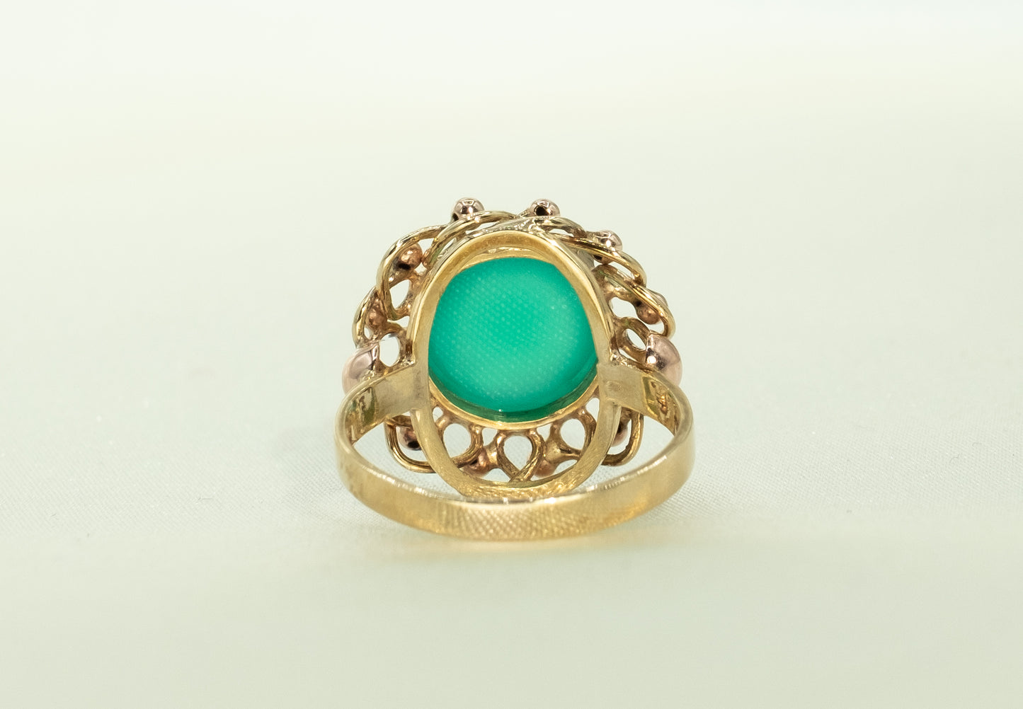 Apple Green Chrysoprase Statement Ring