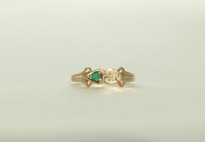 Birks Emerald Signet Ring