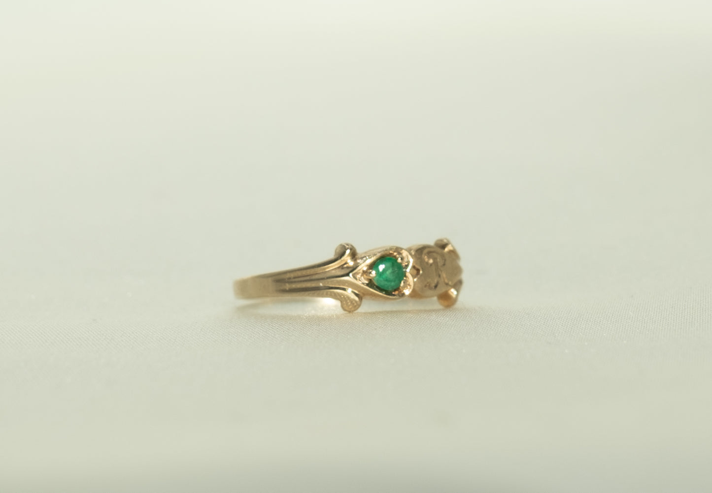 Birks Emerald Signet Ring