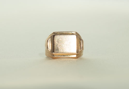 Antique Israeli Gold Signet Ring