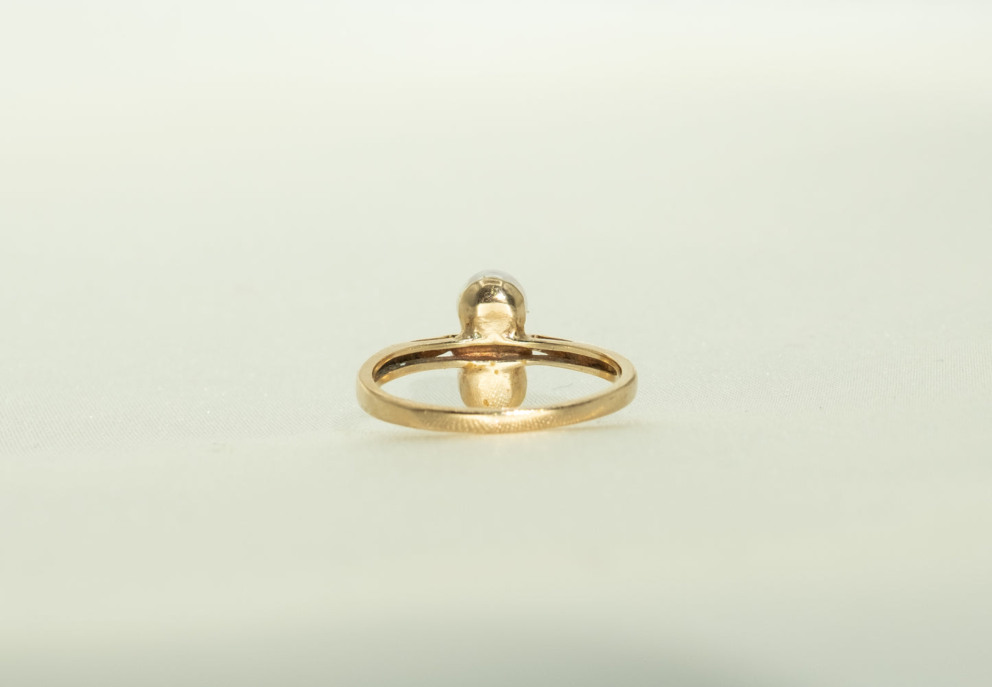 Double Cultured Pearl Gold Ring