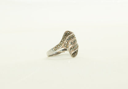 Marcasite Swirl Ring