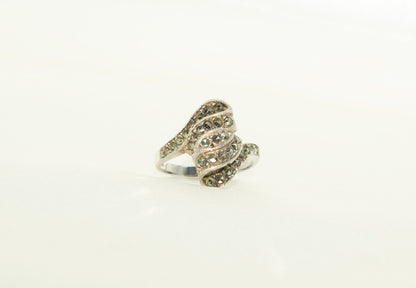 Marcasite Swirl Ring