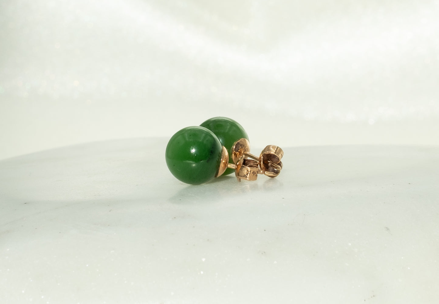 Birks Antique Jade Studs