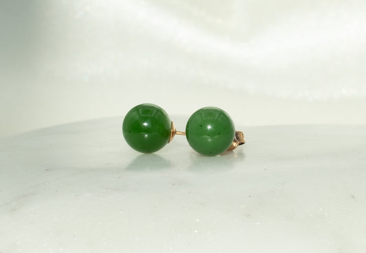 Birks Antique Jade Studs