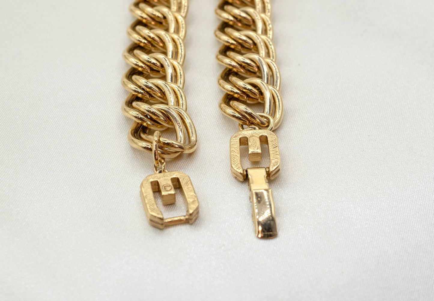 Chunky Vintage Givenchy Gold Link Necklace