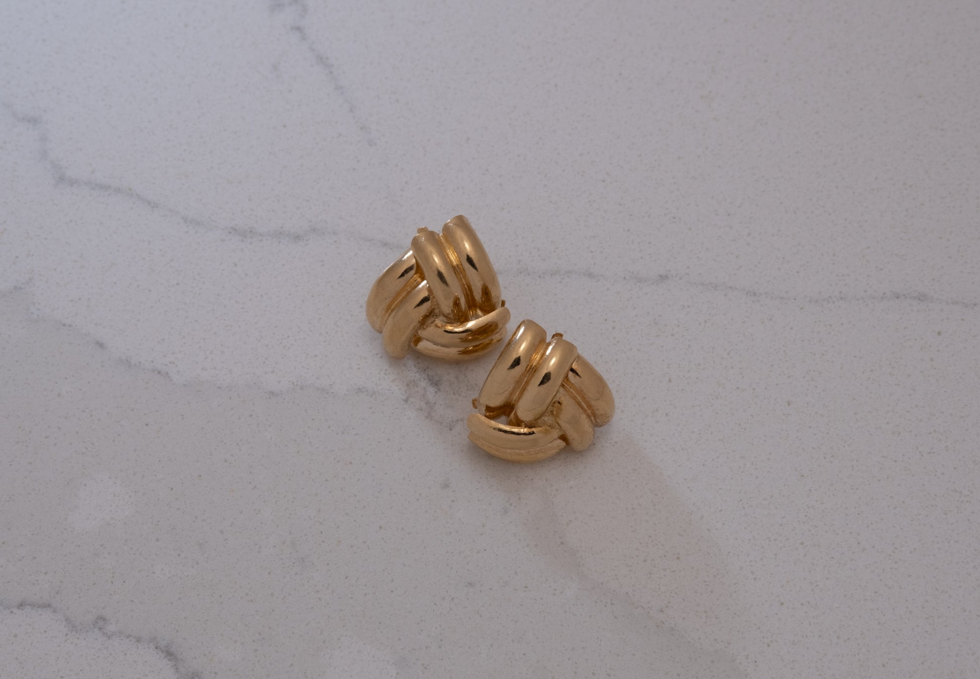 14K Gold Dainty Knot Studs