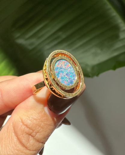 Celestial Vintage Opal Ring